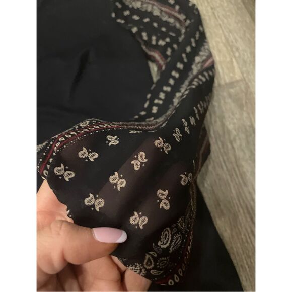 Maurices Large Paisley Sleeves Ponte Knit Shift Dress - Picture 3 of 7